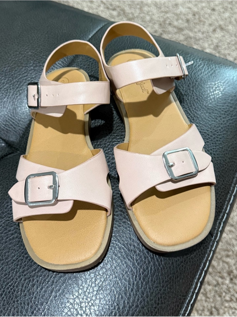 Cat & Jack Pink Buckle Strap Sandals
